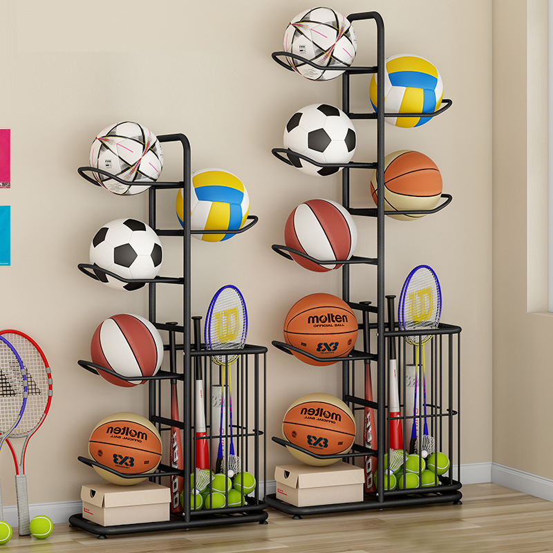 Sports Equipment For Badminton - Spor Topu Depolama Rafı Basketbol Badminton