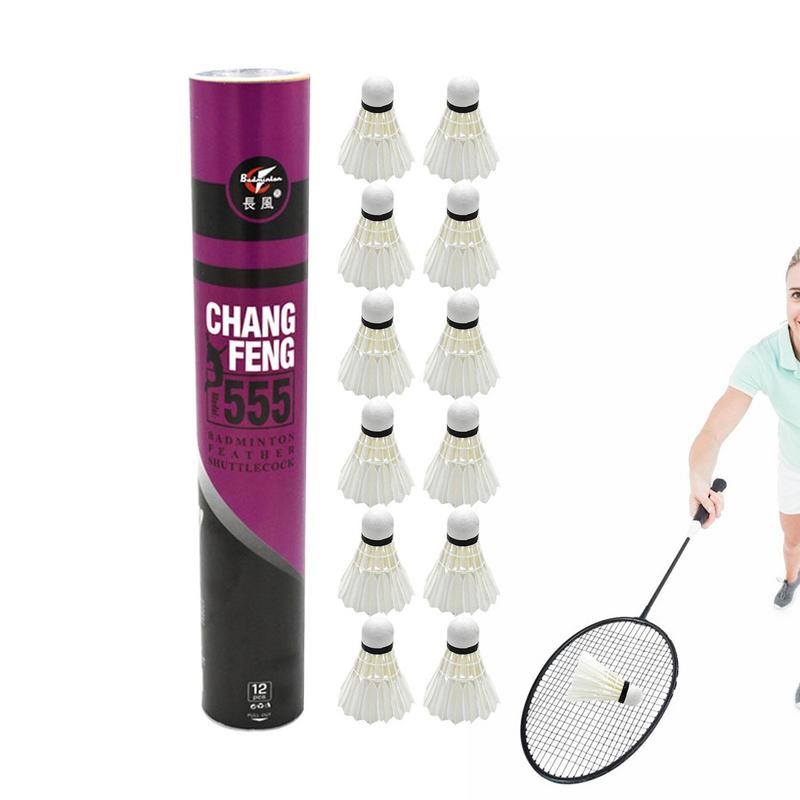 12 adet/grup Badminton doğal ö - Sports Equipment For Badminton incelemesi ve fiyatı